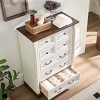 Dexmalle Farmhouse 7 Drawer Bedroom Dresser,White - 4 of 4