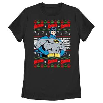 Women's Batman Christmas Sweater T-Shirt