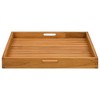 vidaXL Serving Tray 23.6"x23.6" Solid Wood Teak - 4 of 4