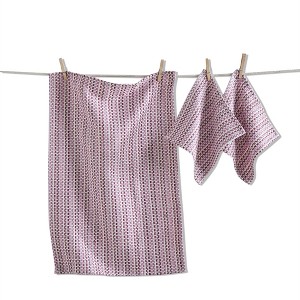 TAG Variegated Dishtowel & Cloth S/3 Purple - 1 of 1