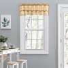 Ellis Stacey Solid Color Window 1.5" Rod Pocket High Quality Fabric Ruffled Filler Valance 54"x13" Almond - 2 of 4