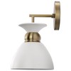 Nuvo Lighting Perkins 1 - Light Sconce in  Matte White/Burnished Brass - 4 of 4