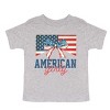 The Juniper Shop American Girly Flag Coquette Toddler Short Sleeve Tee - 2 of 4