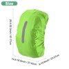 Unique Bargains Waterproof Backpack Rain Cover with a Vertical Reflective Strap for Hiking/Biking 1 Pc - 3 of 4