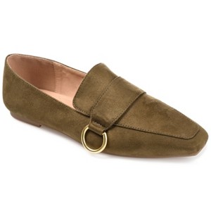 Journee Collection Womens Benntly Slip On Square Toe Loafer Flats - 1 of 4