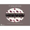 Dicksons SUNCG-1026 Be Exalted Let Your Glory Be Above The Earth White and Red 9 x 6 Metal and Glass Oval Shaped Suncatcher with Hanging Chain - 2 of 2
