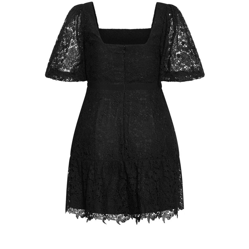Women's Plus Size Priscilla Lace Dress - black | CITY CHIC, 5 of 7