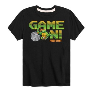 Boys' - Teenage Mutant Ninja Turtles - Game On Mike Short Sleeve Graphic T-Shirt - 1 of 4