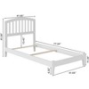 AFI Furnishings Richmond Twin Traditional Bed with Open Footboard and Turbo Charger in White - 2 of 4