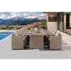 PURPLE LEAF Patio Dining Furniture Set Modern Outdoor Furniture Set Aluminum Dining Table and Chairs - 3 of 4