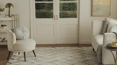 Glam Chevron 5' x 7' Multicolor Synthetic Area Rug