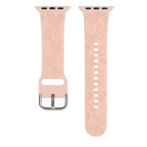 HTUTWOO Cartoon Engraved Apple Watch Band, Cute Soft Sport Silicone Strap 38/40/41/42/44/45/49mm for iWatch Series 10 9 8 7 6 5 4 3 2 1 SE Ultra - 1 of 4