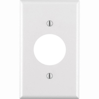 Leviton White 1 gang Thermoset Plastic Outlet Wall Plate (Pack of 25)