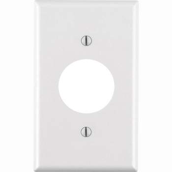 Leviton White 1 gang Thermoset Plastic Outlet Wall Plate (Pack of 25)