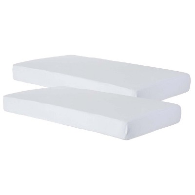 Image of Foundations SafeFit™ Elastic Fitted Sheet, Compact-Size, White, Pack of 2