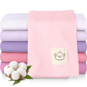 KeaBabies 6pk Shea Baby Burp Cloths for Baby Boys and Girls, 100% ...