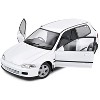 1991 Honda Civic (EG6) RHD (Right Hand Drive) Frost White 1/18 Die Cast Model Car by Solido - 2 of 4