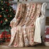 Lomsoe Christmas Flannel Throw Blanket Christmas Decorative Blankets for Home Chair Sofa Couch Bed Xmas Decor Gifts. - 2 of 4