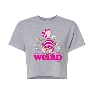 Women's - Disney - Alice In Wonderland Cropped Graphic T-Shirt - 1 of 4