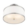 Livex Lighting Park Ridge 2 - Light Semi-Flush Mount in  Brushed Nickel - 4 of 4