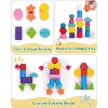 Montessori Toy Set with Stacking Blocks and Lacing Beads, Includes Storage Bag for Ages 3-5 - 3 of 4