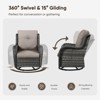 Buenhomino Wicker Outdoor Patio Furniture Set - 6 Piece Patio Conversation Set with Swivel Rocker Chairs, Rattan Sofa, Ottomans and Coffee Table - 4 of 4