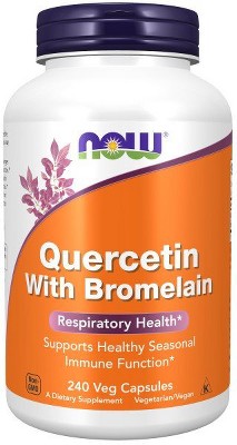Quercetin With Bromelain by Now Foods  -  240 VegCap