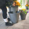 Crescent Garden Fold Eco-Friendly Plastic Round Planter Pot  18"x16.7" - 2 of 4