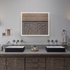 ALFI ABM8WLED-BN Brushed Nickel Wall Mount Square 8Inch 5x Magnifying Cosmetic Mirror with Light - 2 of 4