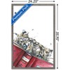 Trends International Snowtap - Snow Leopard Reading Framed Wall Poster Prints - 3 of 4