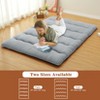 Japanese Futon Floor Mattress Twin/Full Size Sleeping Mat, Tatami Mat, Portable & Foldable Roll Up Camping Mattress Pad for Sofa Lounger - 3 of 4