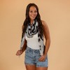 Design Imports Leopard Print Scarf - Grey - 2 of 4