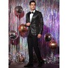 Lars Amadeus Men's Sequin Peak Laple Sparkly Party Show Glitter Sports Coat - 4 of 4