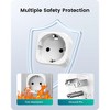 Itopfox 2-Pack European to US Plug Adapter, Type C/E/F to USA Outlet Converter, Compact Travel Adapter for Europe Devices - 4 of 4