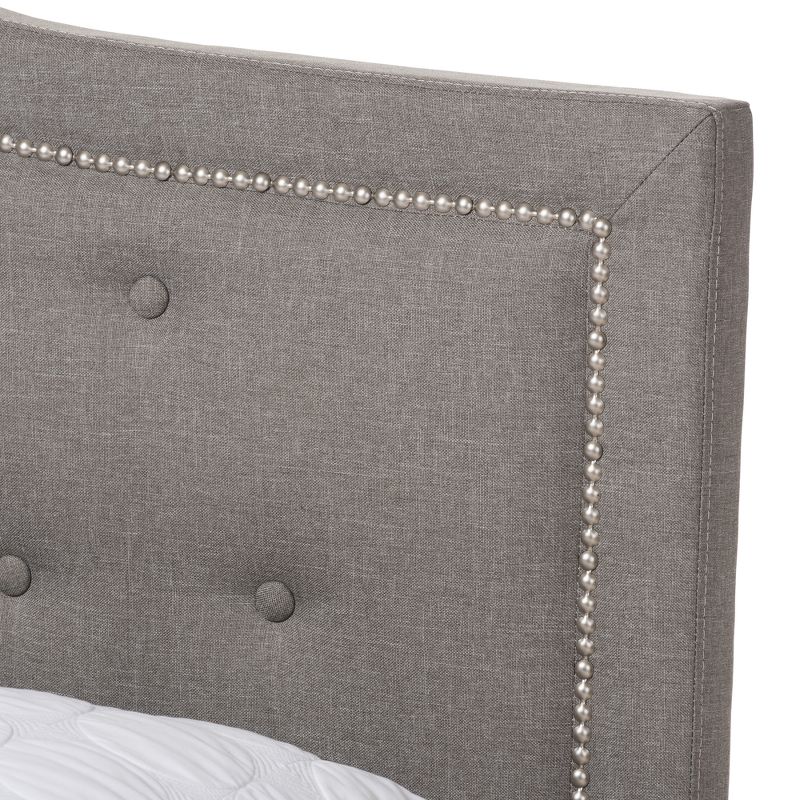 Emerson Modern and Contemporary Fabric Upholstered Bed - Baxton Studio, 5 of 10