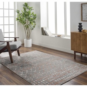 Hauteloom Scandi Gray All Over Pattern Rug - 1 of 4