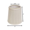Vynxaria Lampshades: White Slant Hardback Chandelier Shades, 2.5" x 5" x 4", Set of 6 with Flame Clip - 2 of 4