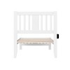 AFI Twin Tahoe Bed with Footboard White: Painted Wood Frame, No Box Spring Needed, Easy Clean - 4 of 4