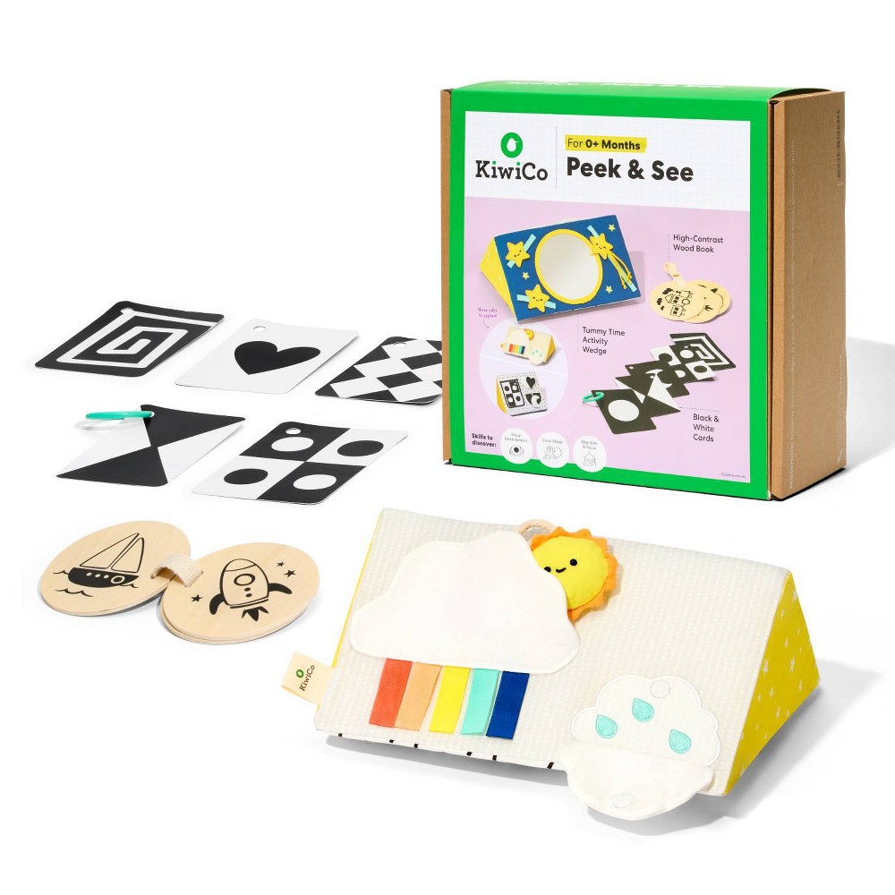 KiwiCo Peek & See Activity Wedge Play Center 0+ - 9pc