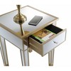 Gold Coast Mirrored End Table with Drawer - Breighton Home - 4 of 4