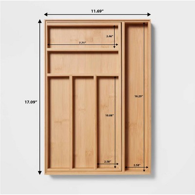 Natural 7 Compartment Drawer Organizer - Thumbnail 5