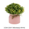 Unique Bargains Artificial Plants Orchid Bean Mini Plastic 3.35"x3.35"x7.48" 1 Pc - 3 of 4