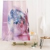 Samantha Hearn Disco Ball Shower Curtain Pink - Deny Designs: Abstract Pattern, Microfiber, Machine Washable - 2 of 3