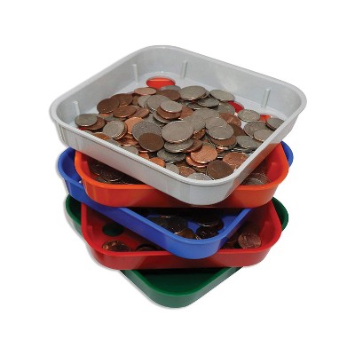 Nadex Coins™ Quick-Sort 5 Coin Sorting Trays with 110 Coin Wrappers in Multicolored