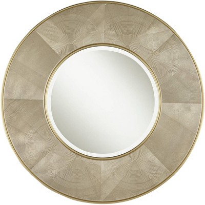 Noble Park Sheridan Champagne Gold and Silver 31" Round Wall Mirror