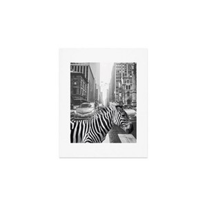 Deny Designs Dagmar Pels Zebra in New York City Art Print - 1 of 4