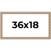 PosterPalooza | 36x18 Modern Bamboo Picture Frame, UV Acrylic, 5 Finishes - 2 of 4