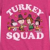 Girls' - Peanuts - Turkey Squad Fitted Short Sleeve Graphic T-Shirt - 2 of 4