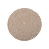 Unique Bargains Trivet Round Rope Woven Mat Cotton Non-woven Fabric 8.66"x8.66"x0.31" - 3 of 3