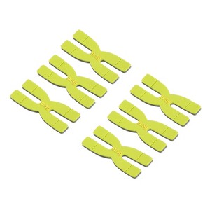 Unique Bargains Silicone Adjustable Vibration Dampeners H Badminton Racket Weight Balance Strip 0.5g 6 Pcs Green - 1 of 4